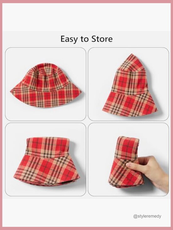UPF 50+ Reversible Foldable Sun Bucket Hat for Hiking Fishing Beach Safari